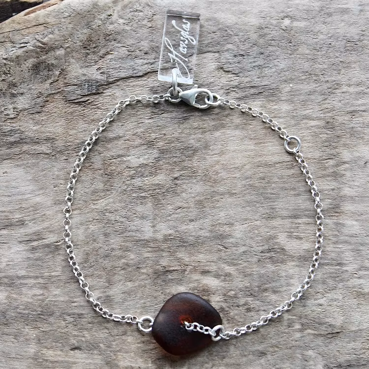 Swirling Brown armband