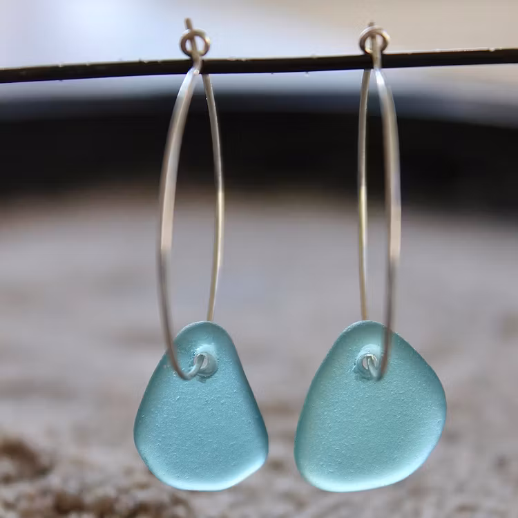 Big Loop Fresh Blue örhängen