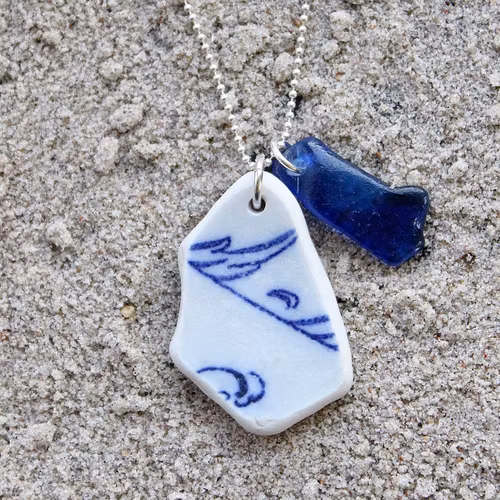 Perfect Match Blue Waves halsband