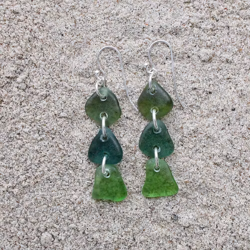 Shades Of Green trippelörhängen