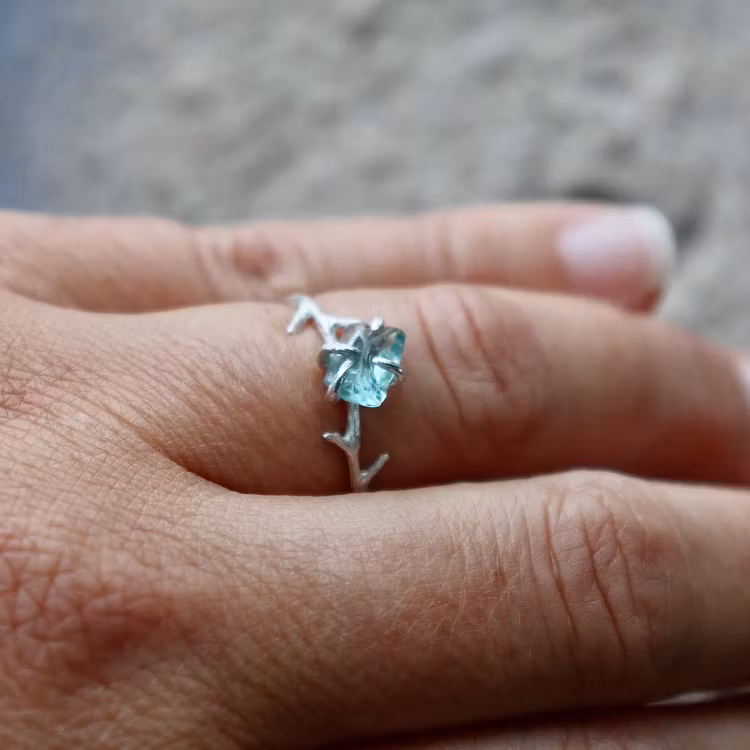 Sea Of Sparkling Joy ring