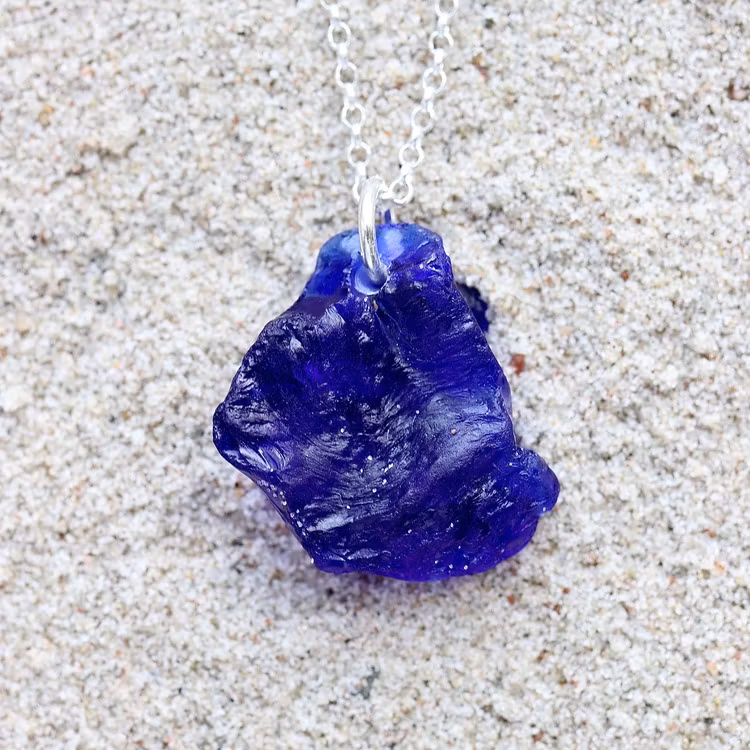 Big Bonfire Blue halsband