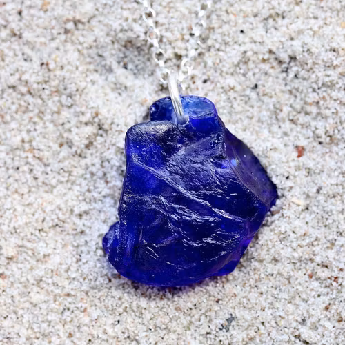 Big Bonfire Blue halsband