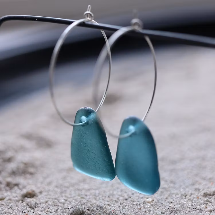 Big Loop Neverending Blue örhängen