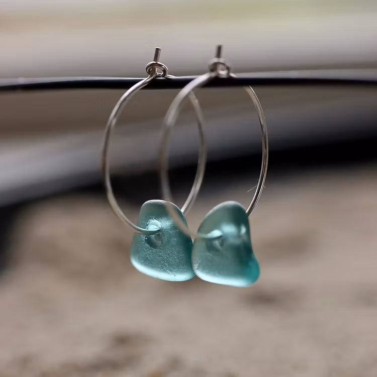 Small Loop Mini Waves örhängen