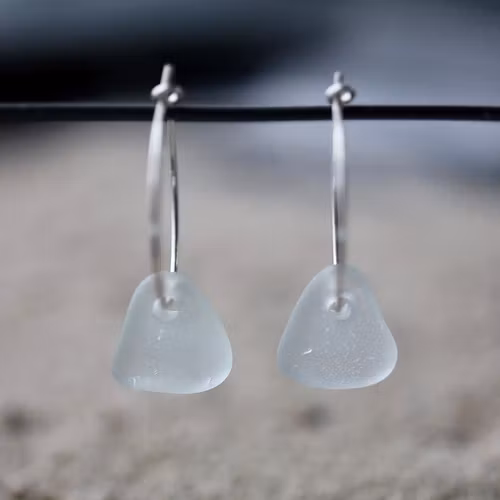 Small Loop Frosty Light örhängen