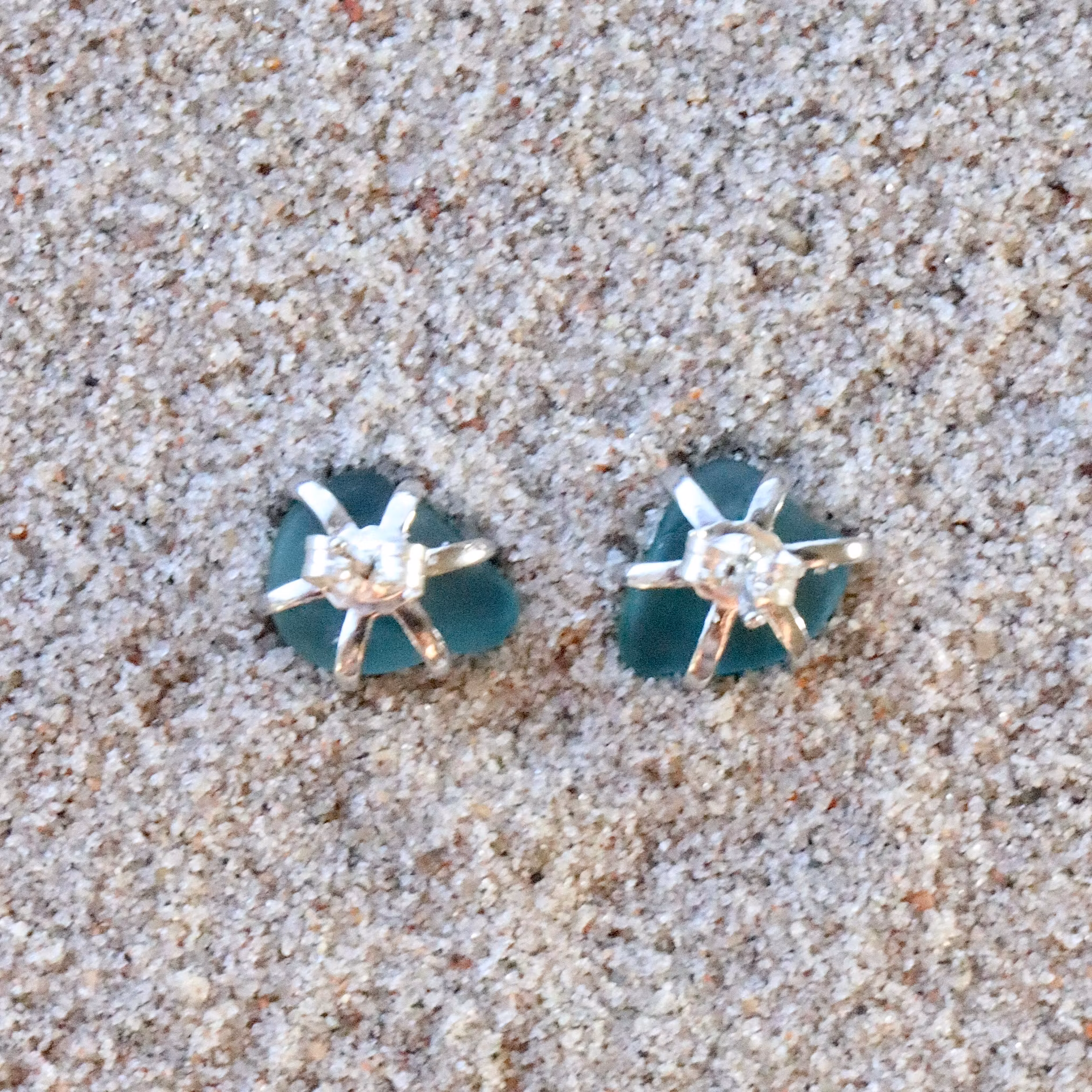 Deep Ocean stiftörhängen