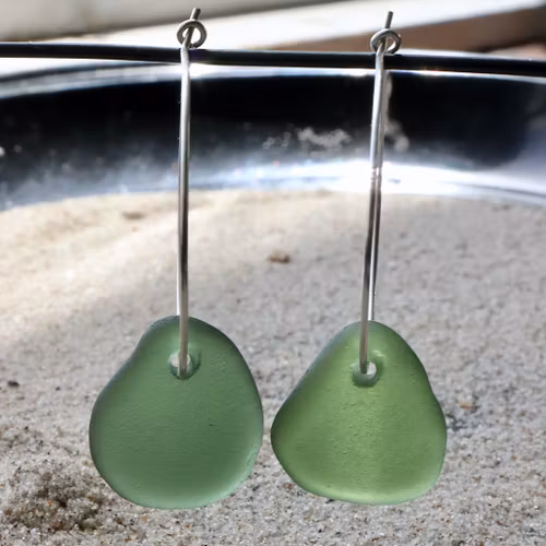 Big Loop Garden Green örhängen