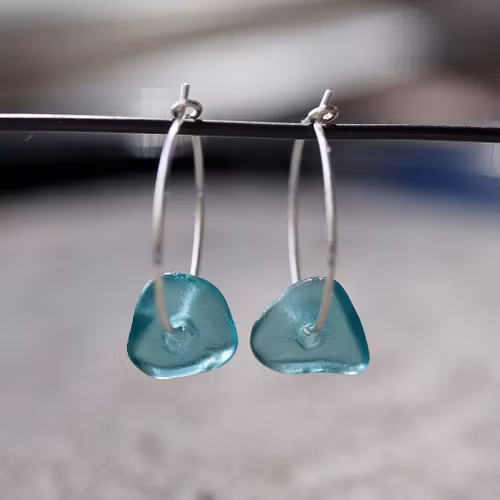 Small Loop Water Glasses örhängen