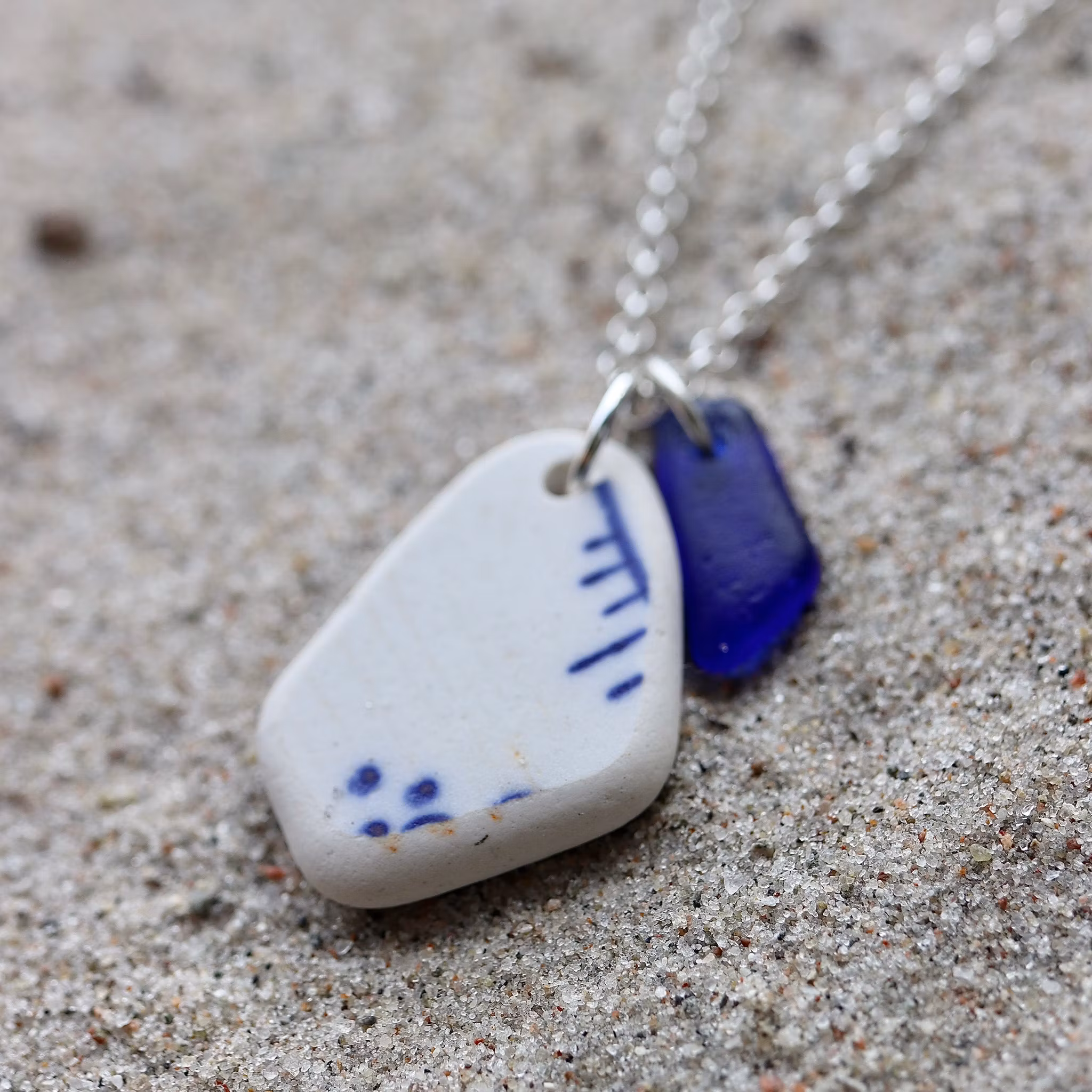 Perfect Match Painted Blue halsband