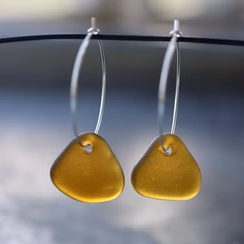 Big Loop Golden Brown örhängen