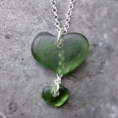 Double Heart halsband