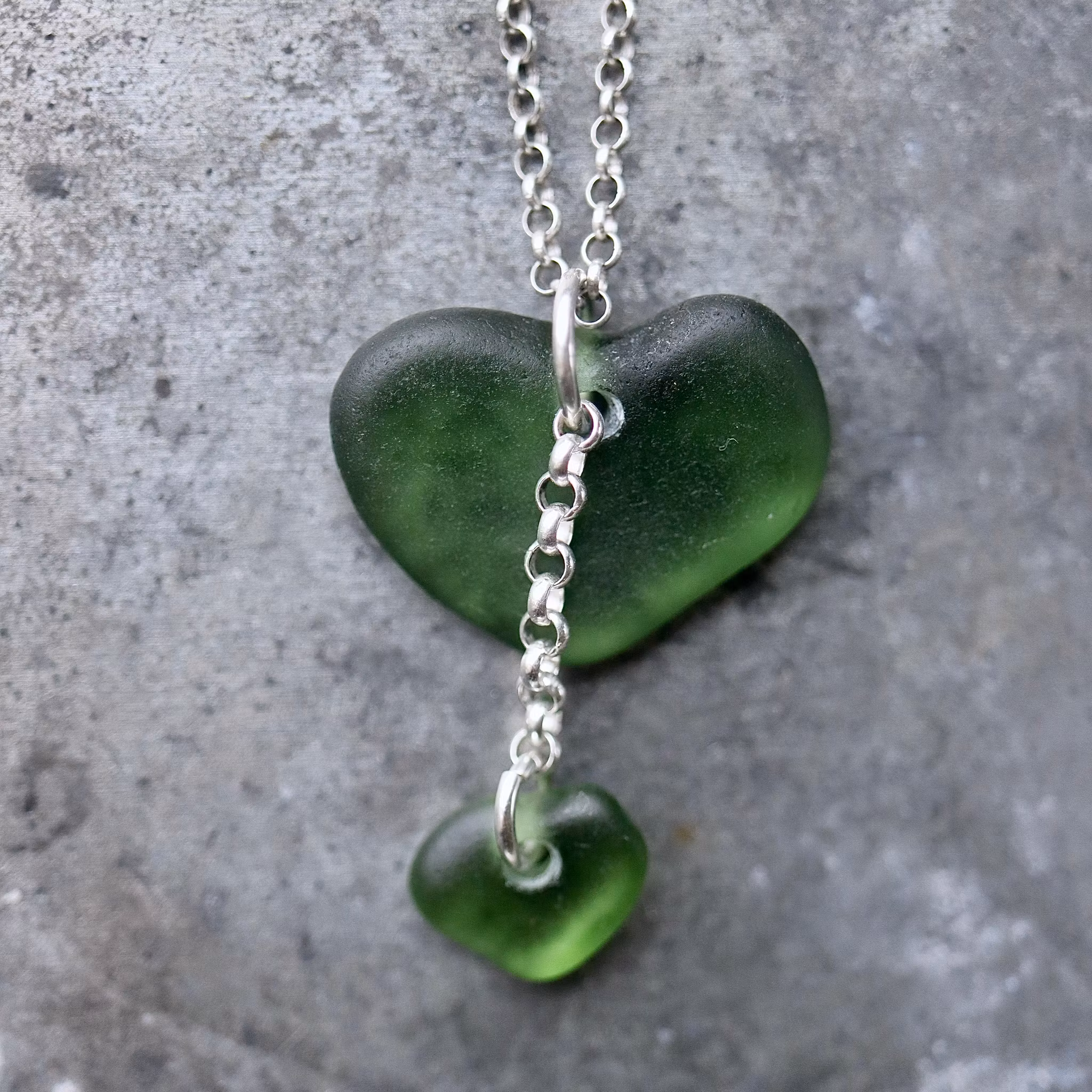 Double Heart halsband