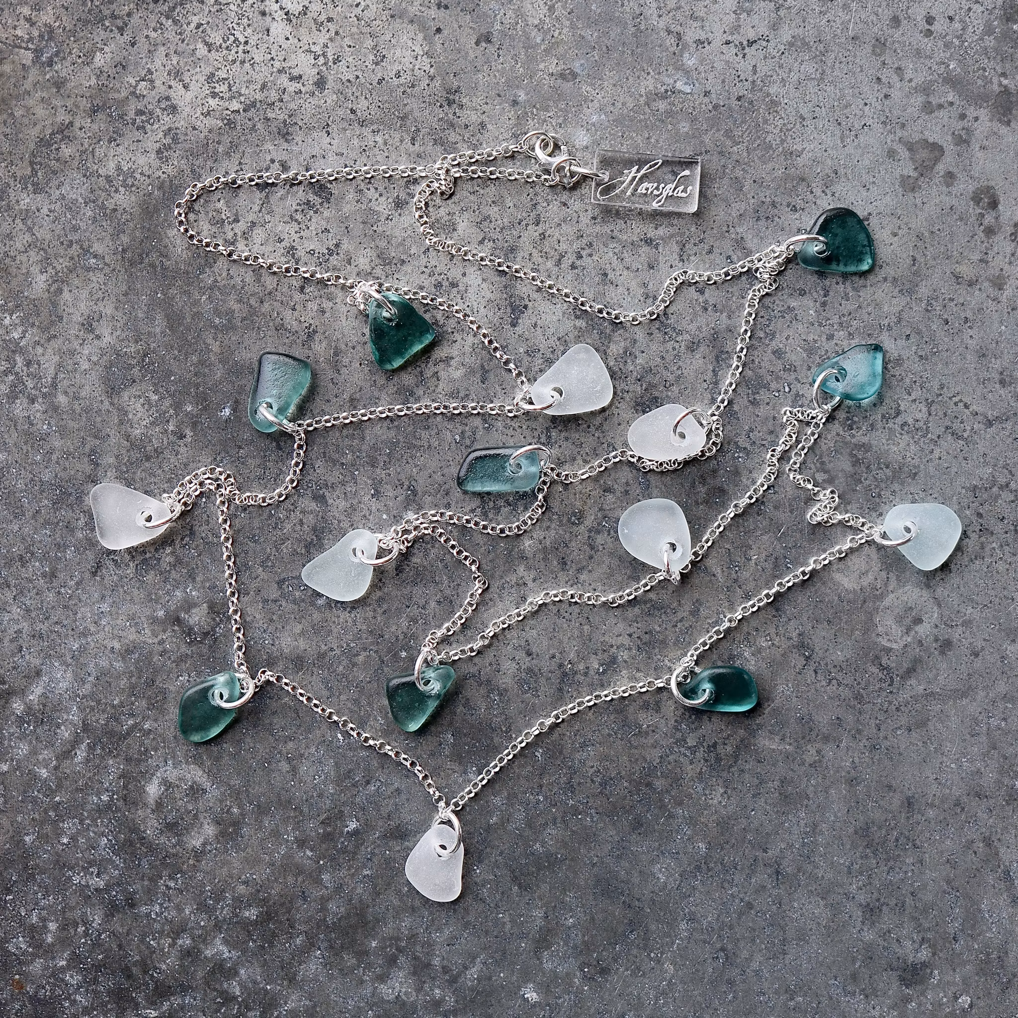 Long Treasure Hunter´s Snow And Sky halsband