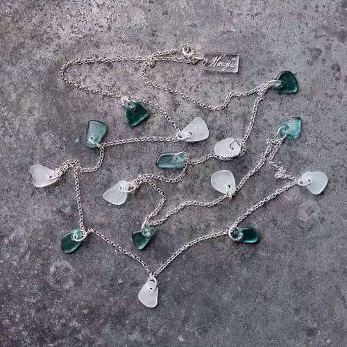 Long Treasure Hunter´s Snow And Sky halsband