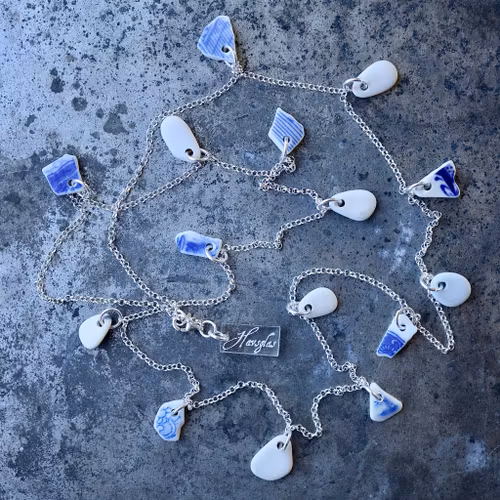 Long Treasure Hunter´s Porcelain Stories halsband