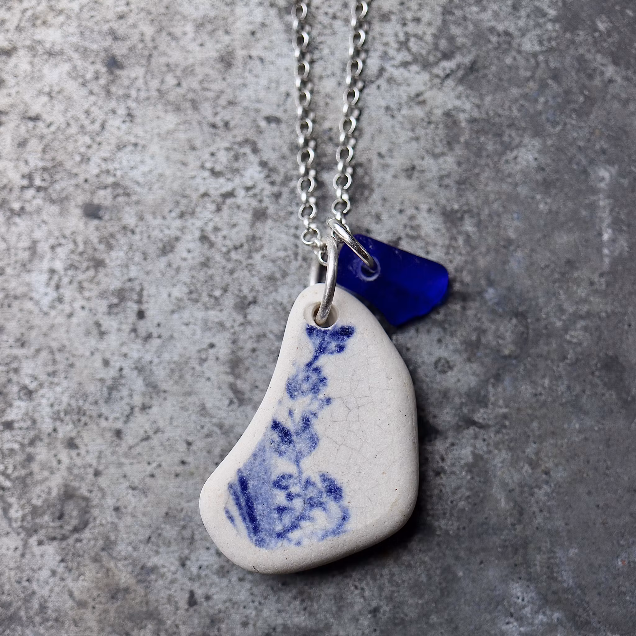 Perfect Match Blue Flowers Of Longing halsband