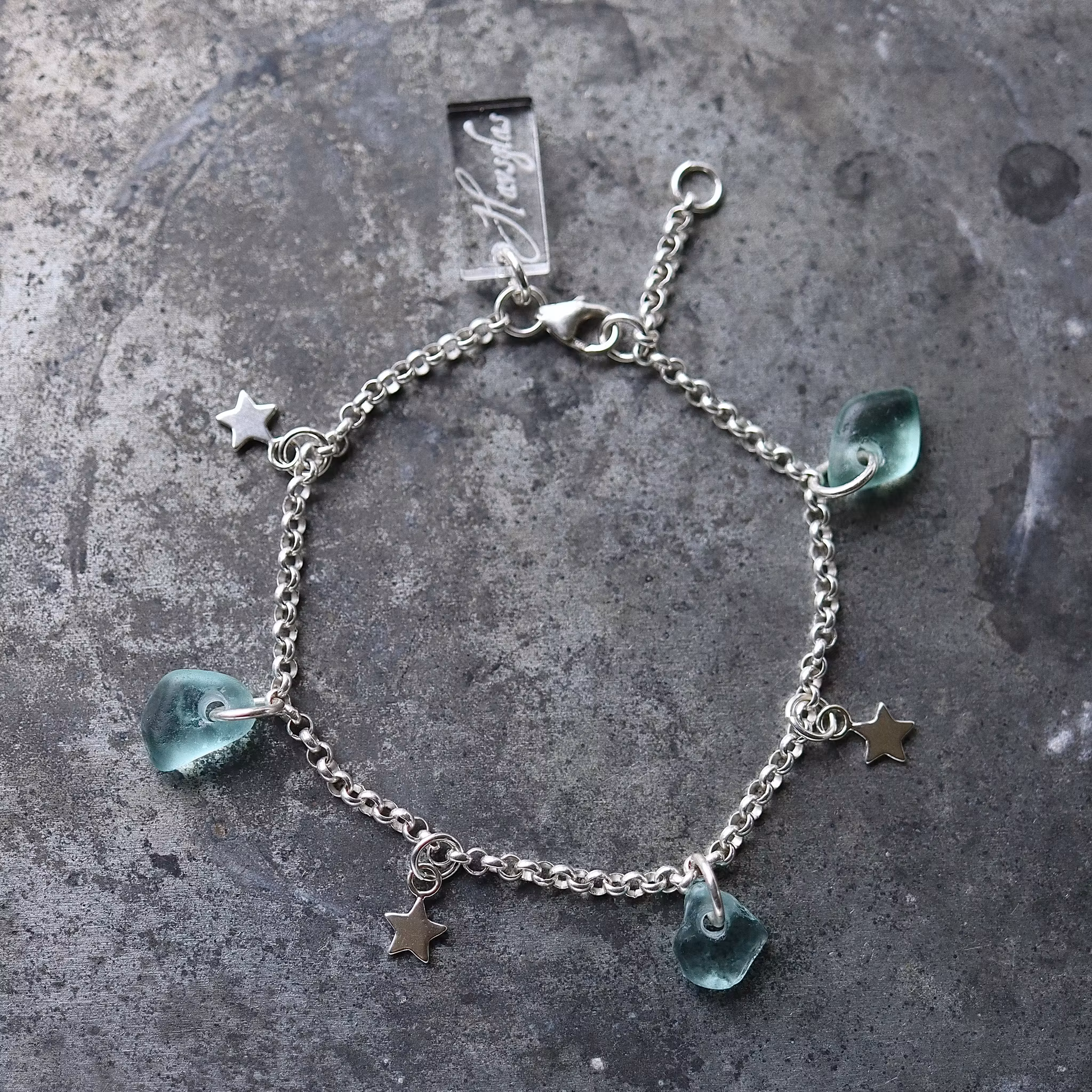 Berlockarmband Shooting Seastars