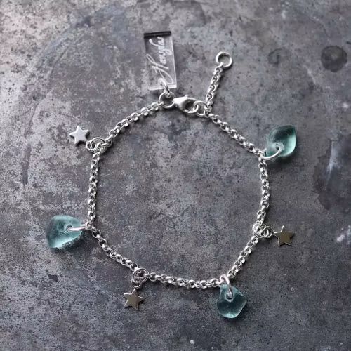 Berlockarmband Shooting Seastars