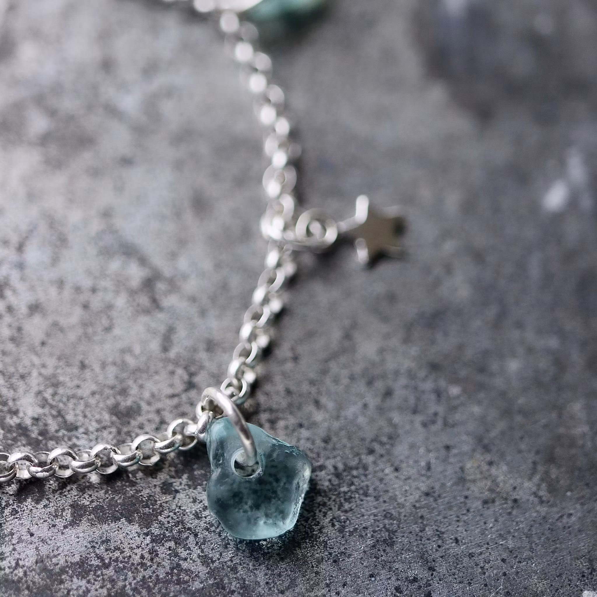 Berlockarmband Shooting Seastars