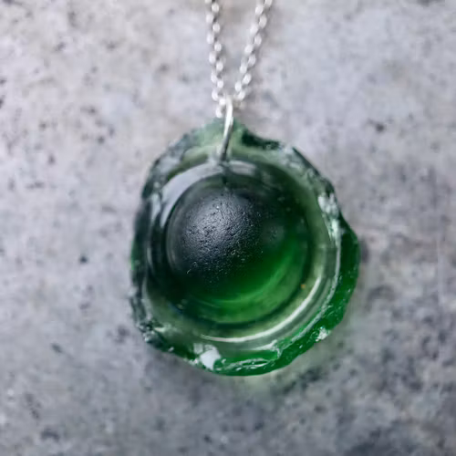 Green Sphere halsband
