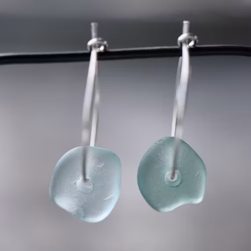 Small Loop Two Shades Of The Sea örhängen