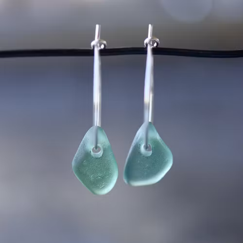 Small Loop Ocean Green örhängen