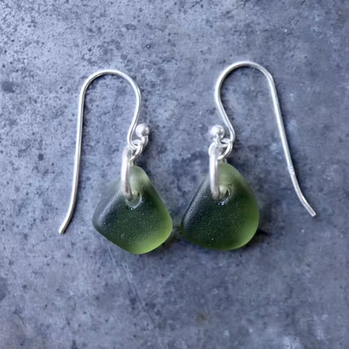 Mossgreen örhängen