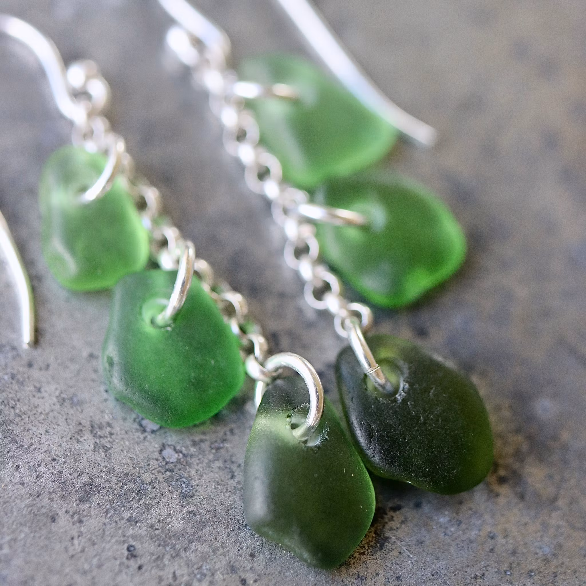 Treasure Hunter´s Green Ombre örhängen