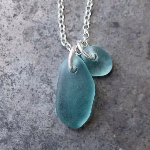 Perfect Match Blue Duo halsband