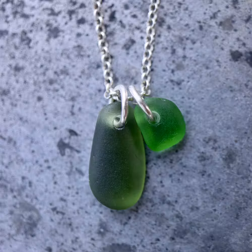 Perfect Match Green Duo halsband