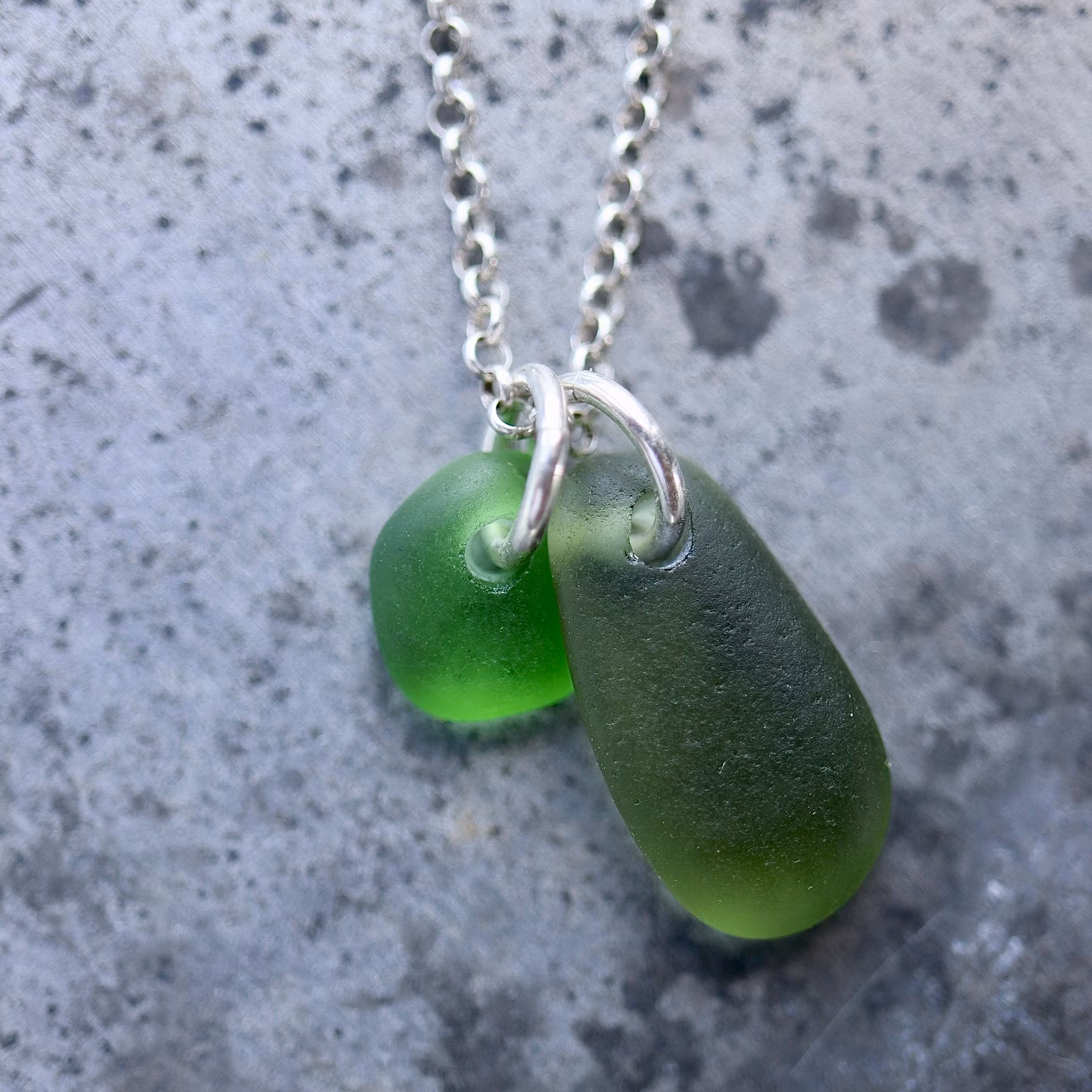 Perfect Match Green Duo halsband