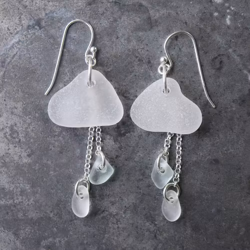 Silver Rain örhängen