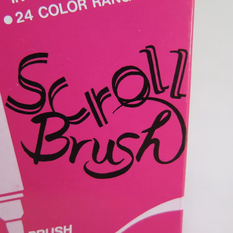 Zig Scroll & Brush tuschpennor 6-p röd orange