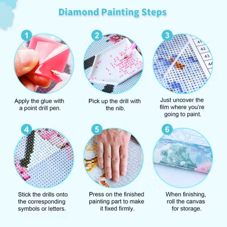 Cyklar - Diamond Painting  5D - 40x30