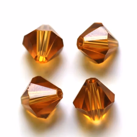 Lyxiga fasetterade Bicon glaspärlor - Klass AAA - peru - 10-p - 6x6mm