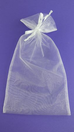 Organza / smycke påsar vit