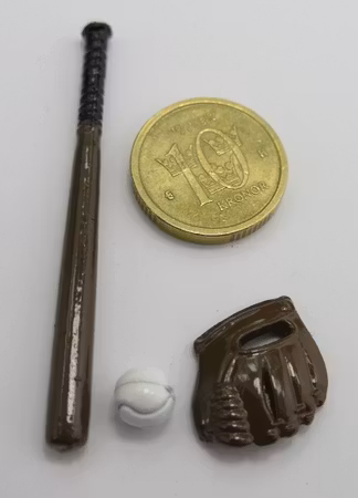 **Miniatyr** Baseboll utrustning