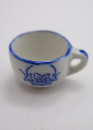 **Miniatyr** Potta blå