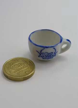 **Miniatyr** Potta blå