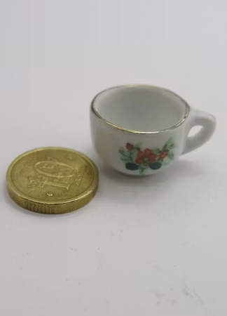 **Miniatyr** Potta med röd blomma