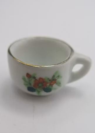 **Miniatyr** Potta med röd blomma