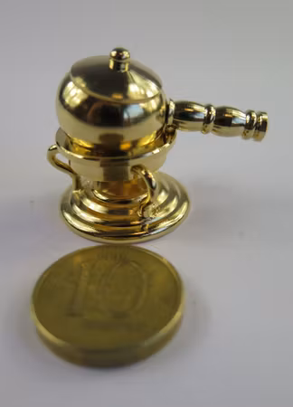 **Miniatyr** Fondueset i mässing