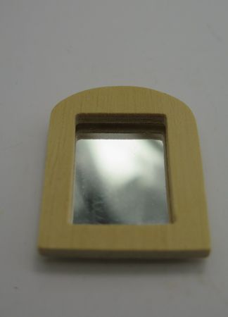 **Miniatyr** Spegel med omålad träram
