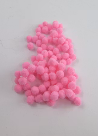 PomPoms rosa 5mm
