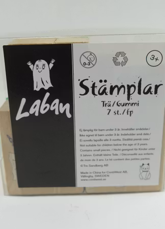 Labanstämplar trä/gummi