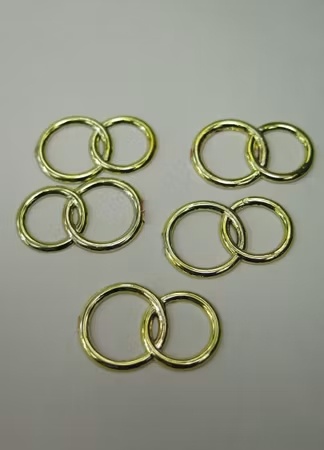 Guldringar dekoration 5-p