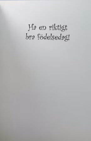 **Dubbel kort** Grattis