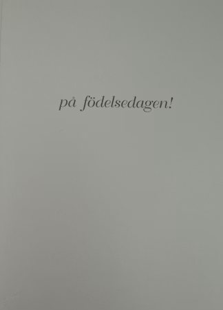 **Dubbel kort** Grattis