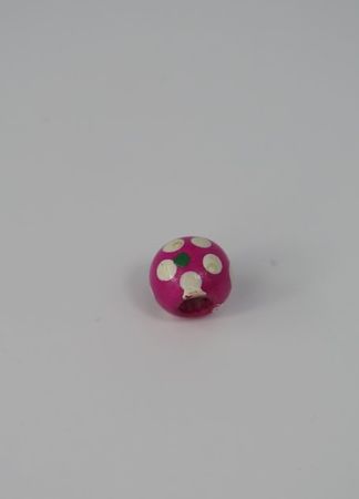 Handmålade träpärlor Rosa 50-p